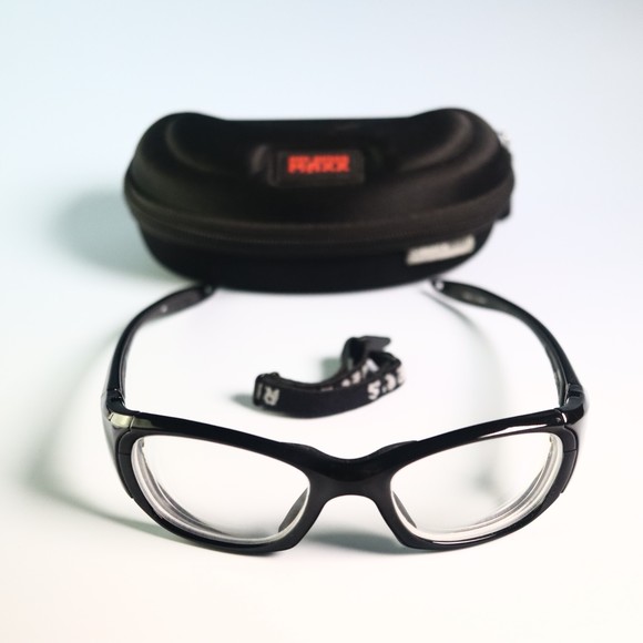 REC SPECS Liberty Sport MX30 55-20 130 shinny black eyeglasses wrap around N11 - Picture 5 of 11